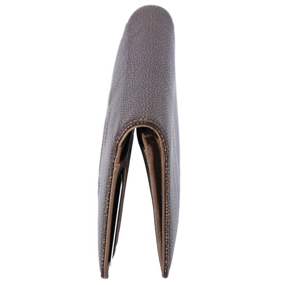 CHANEL CC Logo Long Bifold Wallet Brown Leather Caviar - Picture 2 of 6